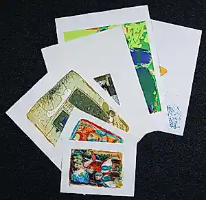 Diverse kunstenaars - o.a. Michel van Overbeeke, Marta Jedrysko Lot van 6 werken (uniek en grafisch). kaufen? Bieten Sie von 150!