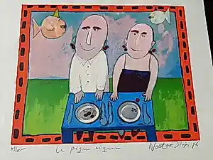 Buy Wouter Stips - Zeefdruk ,Titel, Le pique nique.? Bid from 50!