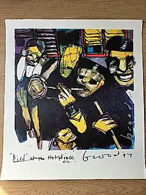 Buy Herman Brood - Bird at the Hothouse (incl certificaat)? Bid from 595!