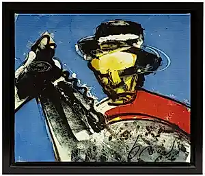 Buy Herman Brood - Ingelijste giclee op doek: "Cowboy''? Bid from 595!
