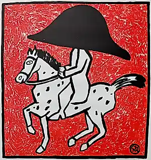 Charlotte Mutsaers - Napoleon te paard, litho verkauft für € 250!