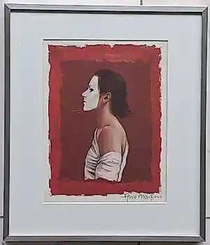Buy Ans Markus - Zelfportret met wit masker? Bid from 95!