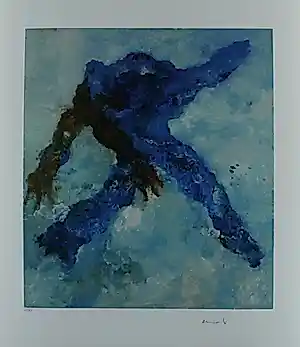Armando - Kleurengiclee GESTALT BLAU Handgesigneerd kaufen? Bieten Sie von 139!