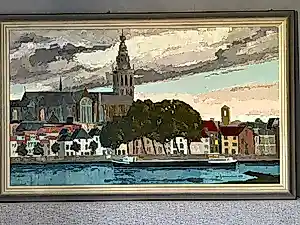 Buy Jan Schoenmakers - Skyline Waalkade Nijmegen? Bid from 650!