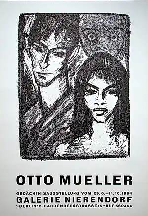 Otto Mueller - Zigeunerpaar - 1964 - Originele lithografische tentoonstellingsaffiche kaufen? Bieten Sie von 80!