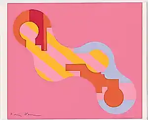 Harry Kramer - Abstracte Compositie (ca. 1971) - Handgesigneerde Zeefdruk | GRATIS VERZENDING kaufen? Bieten Sie von 140!