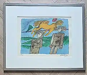 AcheterCorneille - ingelijste zeefdruk - 1991 - 200 ex.? Enchérissez de 200!