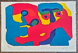 Buy Karel Appel - Man met sjaal - Cobra - Prent 190? Bid from 635!