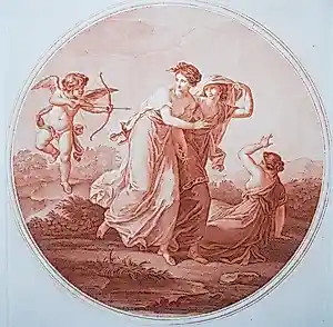 Gavrilla Scorodoomoff - Cupid's Revenge - kostbare gravure uit 1779 - fraai ingelijst kopen? Bied vanaf 100!