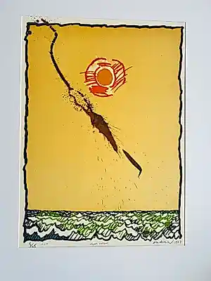 AcheterPierre Alechinsky - Flying Objects /Objets Volants,t, gesigneerde litho -? Enchérissez de 1225!