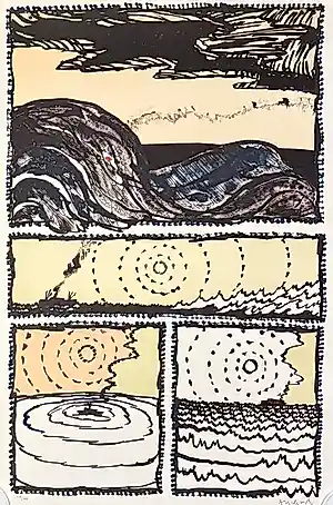 AcheterPierre Alechinsky - Grote litho, Le Volturno, 1989? Enchérissez de 3500!
