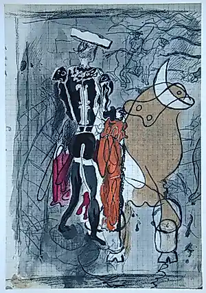 Georges Braque - Le Torero - 1955 - Originele lithografie - Edition VERVE - Mourlot kaufen? Bieten Sie von 70!