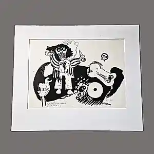 AcheterEd Dukkers - een in zeer kleine oplage (5) gemaakte litho met persoonlijke opdracht!? Enchérissez de 35!