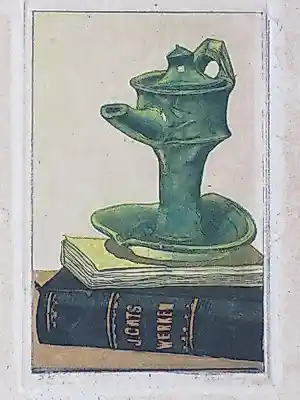 Buy Frans Everbag - Stilleven met schenkkan en boeken - Ets en aquatint? Bid from 100!