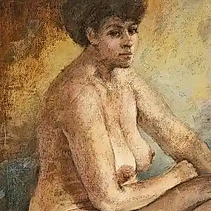 Buy Georges Hogerwaard - Groot jaren 30 gem. techniek (pastel) "vrouwelijk naakt" mooi ingelijst? Bid from 276!