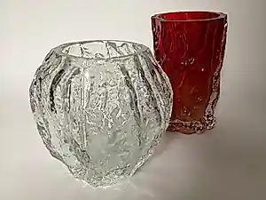Ingrid Glas - 2 Vintage Boomschors vazen kaufen? Bieten Sie von 35!
