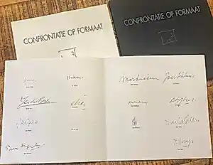 Jef Diederen - Defesche- Confrontatie op formaat 50 x 40 cm -14 kunstenaars + signatuur 40/100 verkauft für € 50!