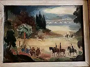 Toon Kelder - Arcadisch landschap met ruiters, naakten en muzikanten kaufen? Bieten Sie von 1100!