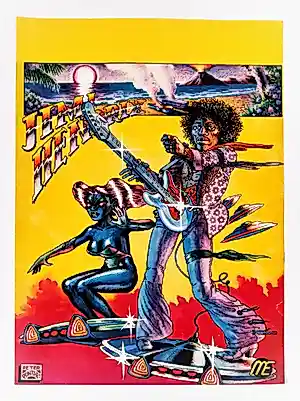Peter Pontiac - Jimi Hendrix Meet You in the Next World Premium Glossy Double Sided kopen? Bied vanaf 50!