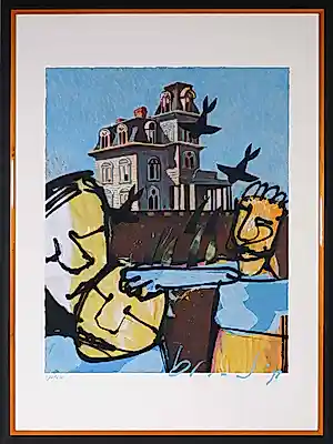 Buy Herman Brood - Zeefdruk, Psycho - Ingelijst? Bid from 450!
