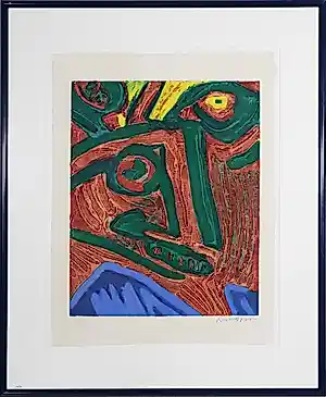 Bengt Lindstrom - Carborundum, Zonder titel - Ingelijst kaufen? Bieten Sie von 275!
