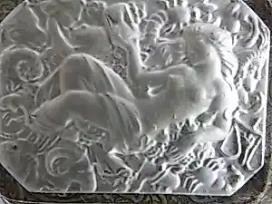 Heinrich Hoffmann - Kritallen asbak met afbeelding Maagd met dierenriem- Zodiac kaufen? Bieten Sie von 95!