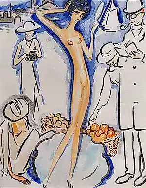 Kees van Dongen - Venise, pochoir (zeer mooi ingelijst) kopen? Bied vanaf 1100!