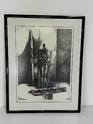 Paul Van Gysegem - Statue in scaffolding verkauft für € 111!