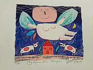 Buy Wouter Stips - Zeefdruk, Titel, My guardian angel? Bid from 45!
