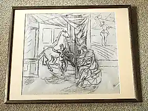 Buy Albert Muis - Potloodtekening - Circus? Bid from 110!