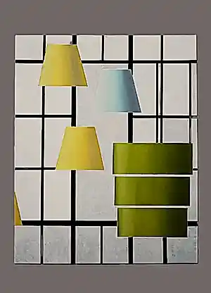 Walter Goossens - Enorm groot olieverf op doek stilleven "design (hang)lampen" gesigneerd kaufen? Bieten Sie von 1060!