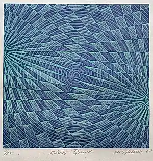 Kate van Houten - Mooie gesigneerde zeefdruk - 2/25 kleine oplage - 1968 - "Floatin' Round" kopen? Bied vanaf 135!