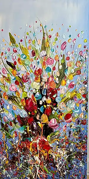 Buy Gena - Blue Flowers? Bid from 300!
