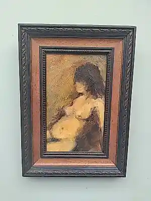 Onbekend - Zittend vrouwelijk naakt, half en profil vendu pour 50€ !