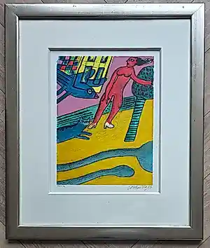 AcheterCorneille - ingelijste zeefdruk - 2003- 200 ex. - COA? Enchérissez de 300!