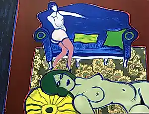 AcheterCorneille - litho ‘Le Divan Bleu’ - 1979? Enchérissez de 365!