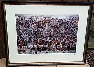Buy Annelies Rigter - Kumb Mela Ganges, Annelies Rigter, 1999, afm. incl. lijst 82 breed, 64 hoog. Afm? Bid from 1299!