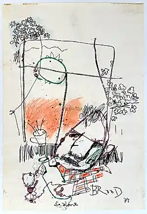 Herman Brood - So Alone - orginele tekening - 1984 kaufen? Bieten Sie von 2500!