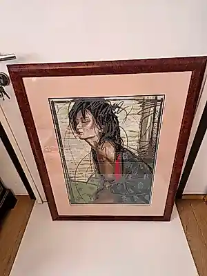 Nico Vrielink - Nico Vrielink – "Jeane" (1990) – Gelimiteerde Zeefdruk/Litho 11/290 – Mint vendu pour 100€ !