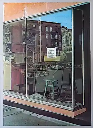 Richard Estes - Storefront - Original Ausstellungsplakat Hamburg 1972 kaufen? Bieten Sie von 100!