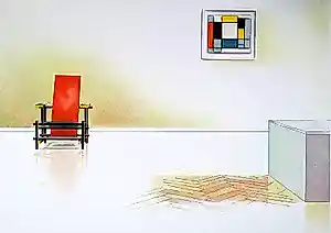 Willem van Veldhuizen - Minimalistisch hollands interieur, litho verkauft für € 50!