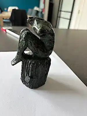 Eppe de Haan - Beleving.....Crouching female torso (authentiek werk, beperkte oplage) verkauft für € 386!