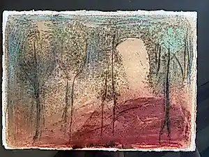 Raffaele Rossi - Prachtig fresco-achtig werk op handgeschept papier kaufen? Bieten Sie von 30!