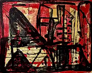 AcheterTheo Kuijpers - litho: abstract? Enchérissez de 69!