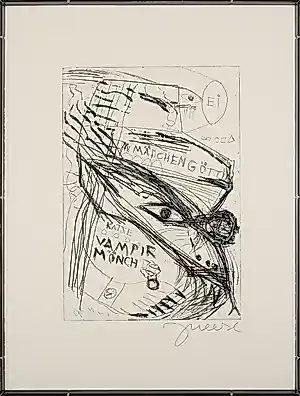 Jonathan Meese - Expressieve Ets - 2006 - Gesigneerd - in Swiss hand-made case kopen? Bied vanaf 690!