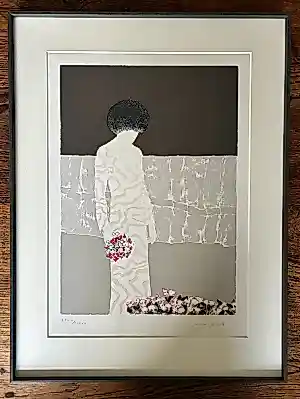 André Vigud - Vrouw met bloemen kaufen? Bieten Sie von 35!