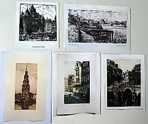 Cornelis Brandenburg - Lot (12) met Amsterdamse gezichten verschillende kunstenaars kaufen? Bieten Sie von 100!
