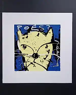 Herman Brood - Kleurenzeefdruk POES kaufen? Bieten Sie von 60!