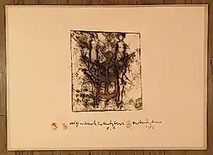 Buy Anton Heyboer - Unieke ets uit 1982 (E.A handgesigneerd met vingerafdrukken, gedateerd)? Bid from 200!
