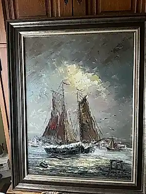 Berry Brugman - Boten op zee verkauft für € 100!